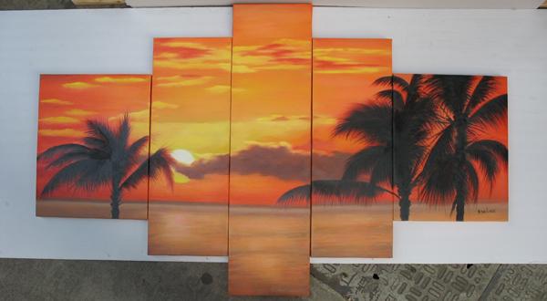 Dafen Oil Painting on canvas seascape painting -set439